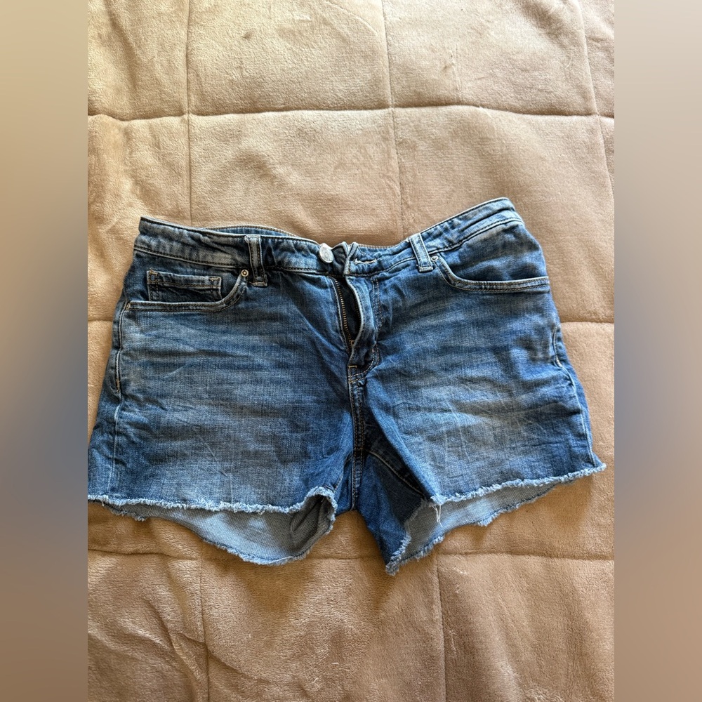 BKE Distressed Blue Jean Shorts